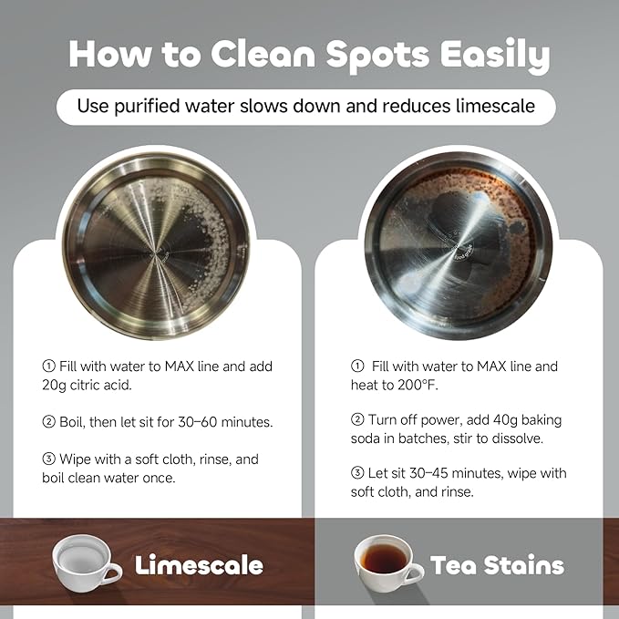 Electric Tea Kettle with Infuser Temperature Control and Automatic Shut Off 24 H Keep Warm for Coffee Water Heater and Tea Pot Glass Black 1.5L