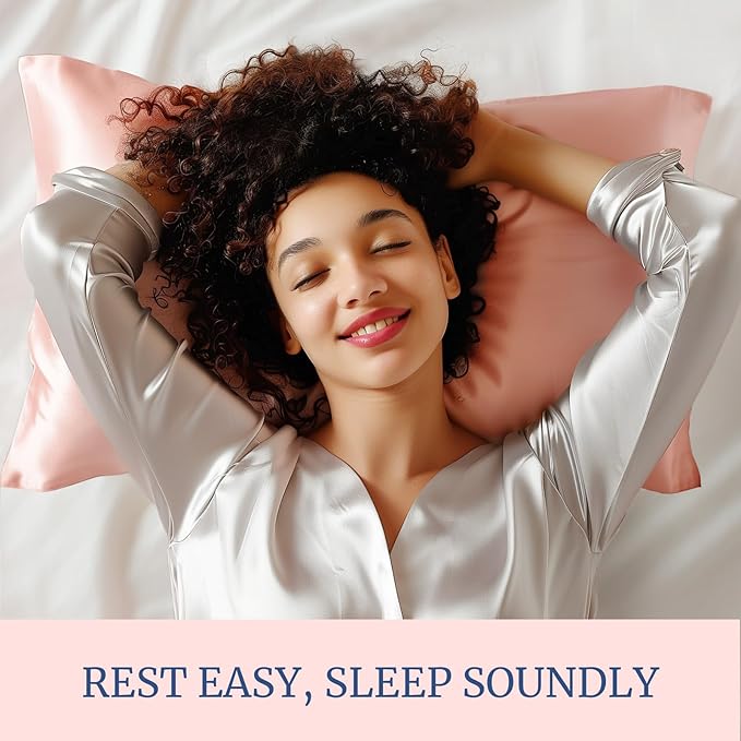 BEDELITE Satin Pillowcase for Hair and Skin, Super Soft Similar to Silk Pillow Cases 4 Pack with Envelope Closure, Cooling Pillowcases for Women Men (20"x30" Queen Size, Coral) - Bloomnest