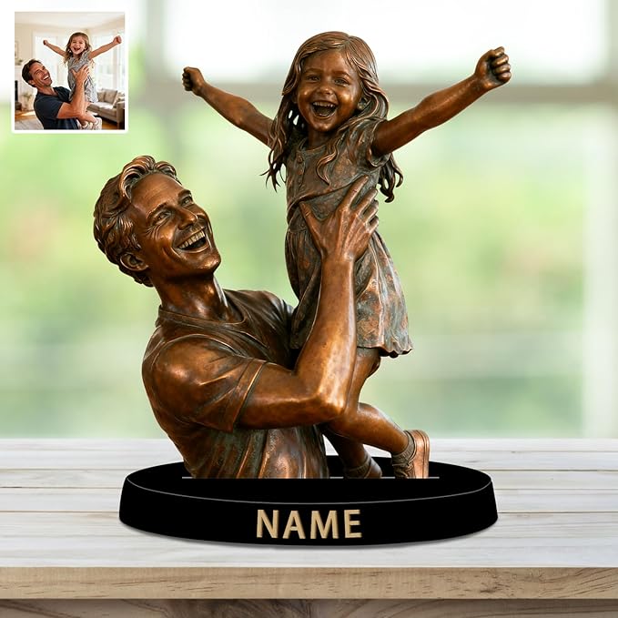 Custom Photo Copper Metal Style Desk Decor Photo Frame Sign Plaque 2D Flat Printing, Personalzied Copper Metal Style Picture Frame for Couple Wedding Family Anniversary Birthday Gifts - Bloomnest