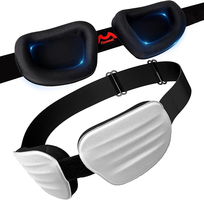 100% Blackout Sleep Eye Mask for Women Men, Zero Pressure Sleeping Mask - Sleep Mask for Cpap Users and Eyelash Friendly Night Blindfold, Adjustable Ultra Soft Comfortable for Dry Eye Mask - Bloomnest