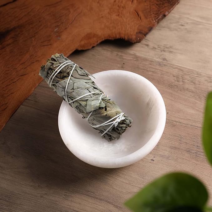 Koville African Natural Marble Incense Holder, Incense Holders for Sticks, Sturdy Incense Burner Ideal for Meditation and Relaxing, Easy to Clean(Namib Fantasy)