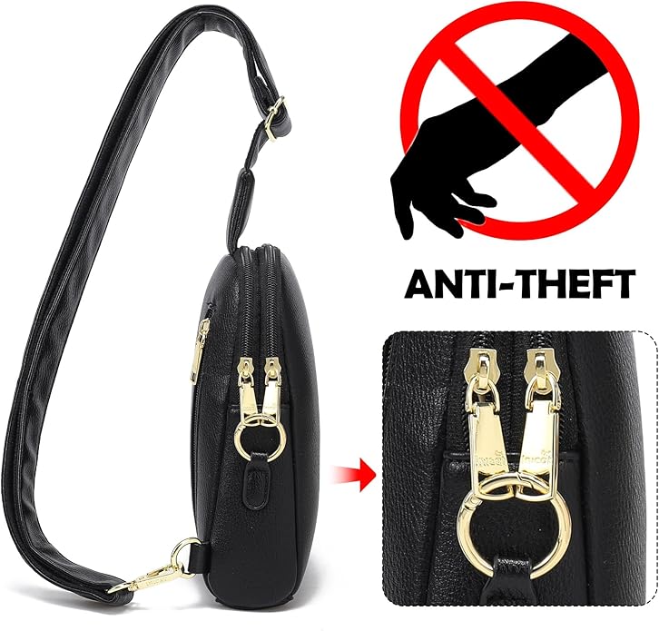 INICAT Small Sling Bag for Women Everyday & Travel Crossbody Bags Lightweight Cross Body Purses Vegan Leather - Bloomnest