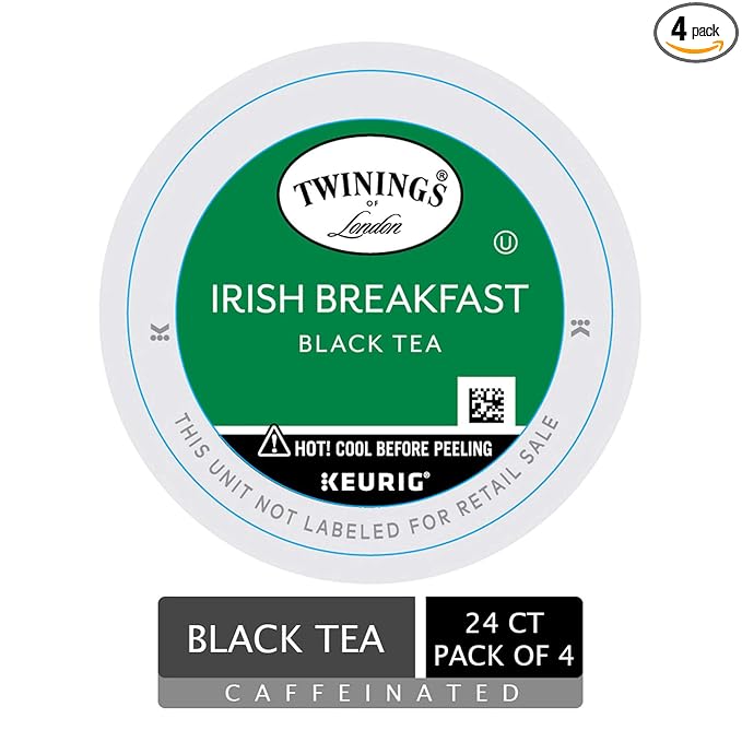 Twinings of London Irish Breakfast Tea K-Cups for Keurig, 24 Count (Pack of 4) - Bloomnest