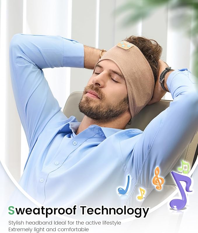 Bluetooth Headphones Headband, Sleep Headphones Bluetooth Headband for Side Sleepers, Reduce Snoring Disturbance for Sleeping, Wireless Headphone for Workout Running Cool Gadgets Unique Gifts - Bloomnest