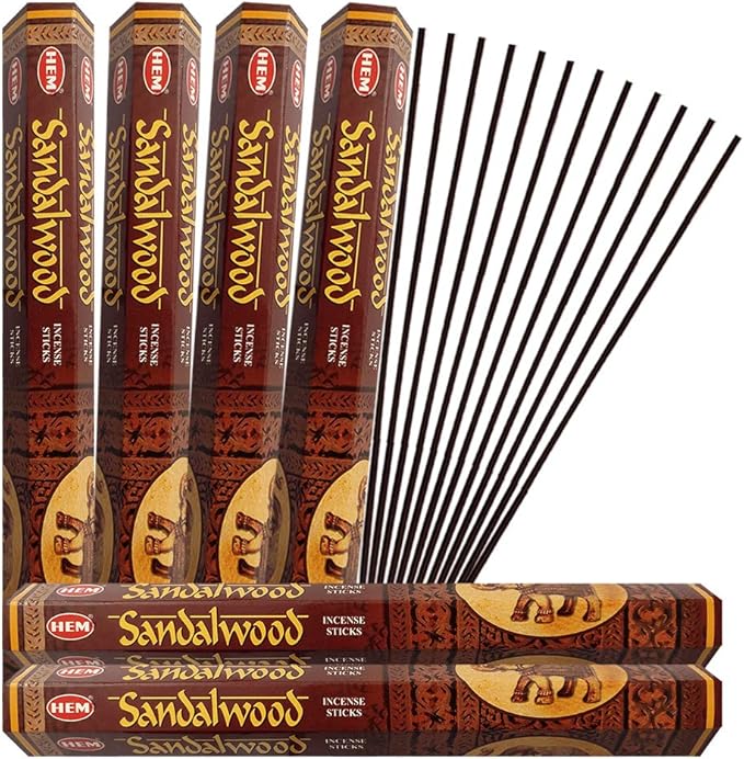 Sandalwood Incense Sticks and Incense Stick Holder Bundle Insence Insense Hem Incense Sticks TRUMIRI