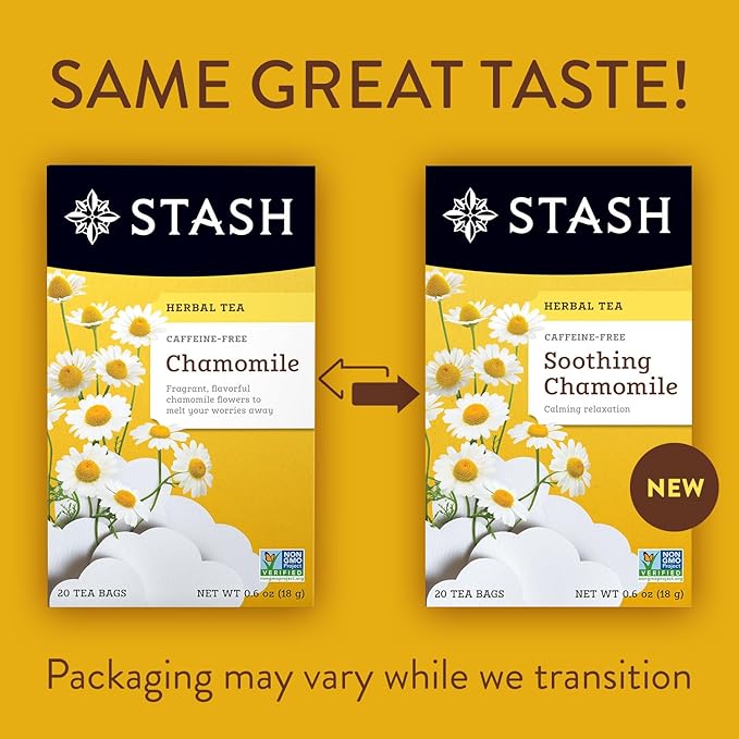 Stash Tea Soothing Herbal Tea 6 Flavor Variety Pack, 6 Boxes With 18-20 Tea Bags Each - Bloomnest