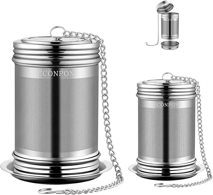 2 Pack Reusable Tea Steeper Extra Fine Mesh Tea Infuser Stainless Steel Tea Strainer for Loose Leaf Tea - Bloomnest