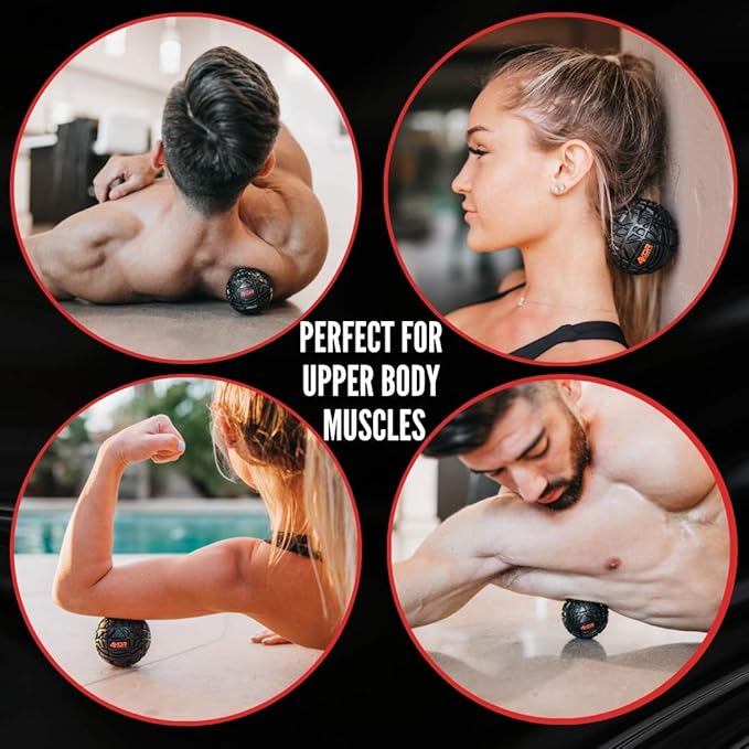 4KOR Massage Balls for Trigger Point Therapy - Myofascial Release Ball - Muscle Relief for Back, Neck, Shoulder, Foot Pain - Fitness Massage Balls for Mobility - Deep Tissue Release Ball - Bloomnest