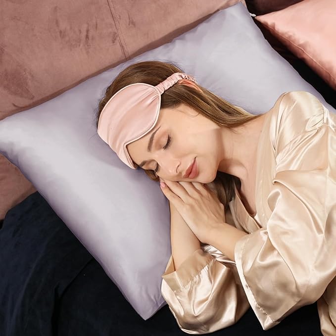 Adubor 100% Silk Pillowcase - Mulberry Silk Pillow Cases, 23 Momme 6A Grade Fibers, Silk Pillow Case for Hair and Skin Health, with Hidden Zipper (Queen 20''x30'', Grayish Purple, 1PC) - Bloomnest