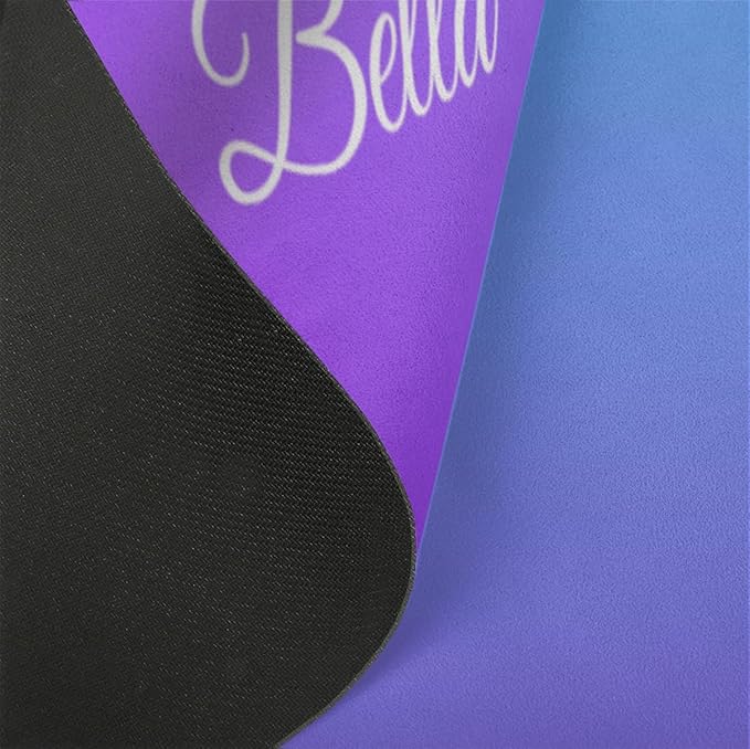 Custom Name Yoga Mat,Personalized Travel Yoga Exercise Mat,Non Slip,Perfect for Kids & Adults,Gradient Color E Series - Bloomnest