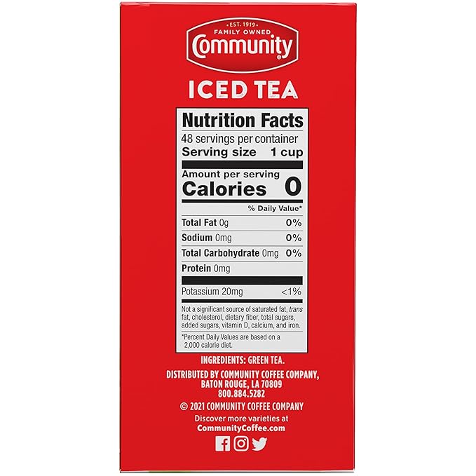 Community Coffee Green Tea, 576 Individual Size Tea Bags, 48 Count (Pack of 12) - Bloomnest