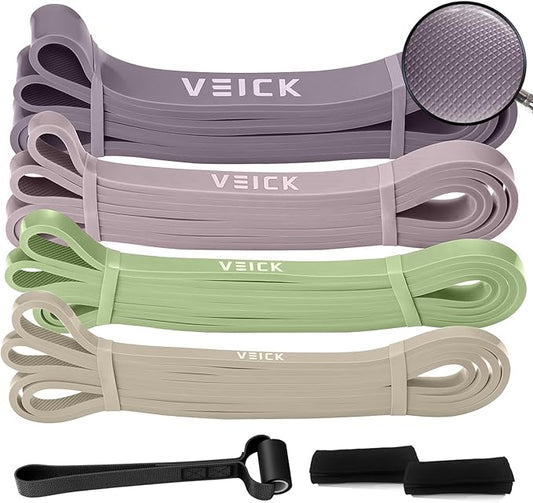 VEICK Resistance Bands for Working Out, Exercise Bands, Workout Bands, Pull Up Assistance Bands, Long Heavy Stretch Bands Set for Men and Women, Power Weight Gym at Home Fitness Equipment - Bloomnest