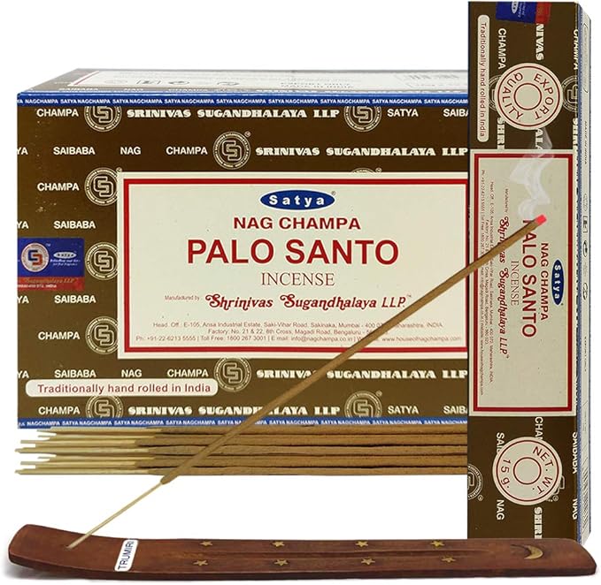 Palo Santo Incense Sticks and Incense Stick Holder Bundle Insence Insense Satya - Bloomnest