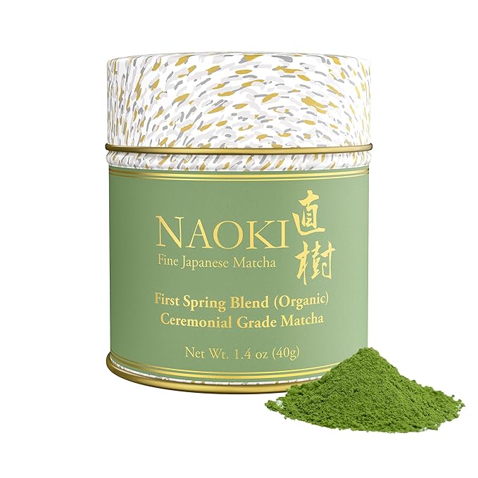 Naoki Matcha Organic Ceremonial First Spring Blend – Authentic Japanese First Harvest Ceremonial Grade Matcha Green Tea Powder from Kagoshima, Japan (40g / 1.4oz) - Bloomnest