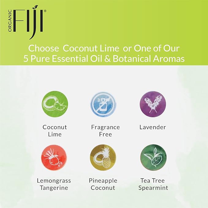 Organic Fiji Raw Cold Pressed Coconut Oil for Hair, Skin, Face & Body | Relaxing Massage Oil | Coconut Lime,12 oz for Women Men & Baby - Bloomnest
