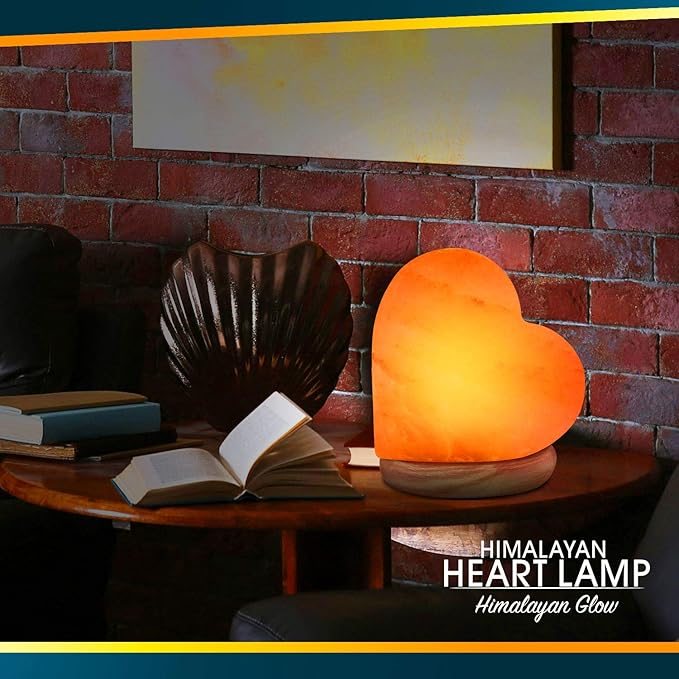 Himalayan Glow 944AC-1 Multicolor, Pink Night Light, Hand Crafted Need Wooden Base, USB Plug & Adapter, Salt Lamp Bulb, 4-5 LBS, Choice - Bloomnest