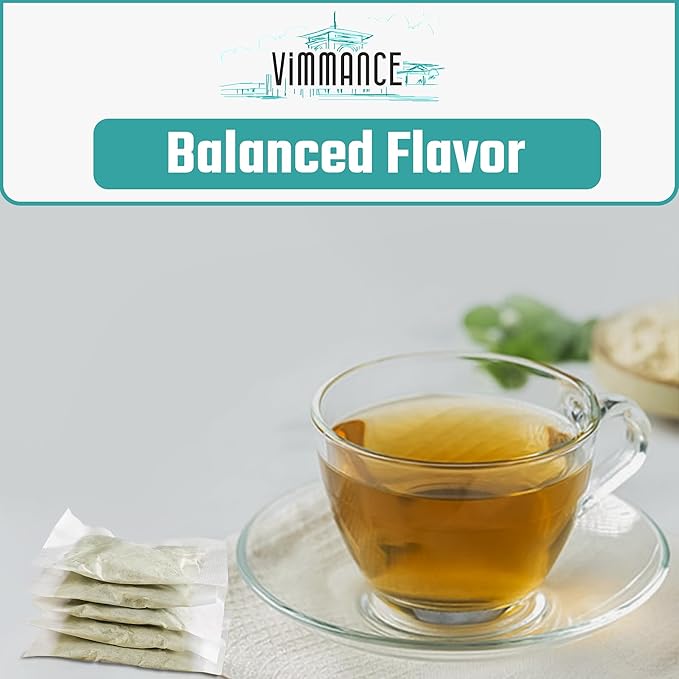 VIMMANCE Moringa Dried Leaves Tea Bags, 50 counts, Hojas de Oleifera, Vietnamese Herbal Tee, Miracle Tree Leafs, 100% Natural Leaf Teabags, Decaf, Sugar Free, Balance Taste - Bloomnest