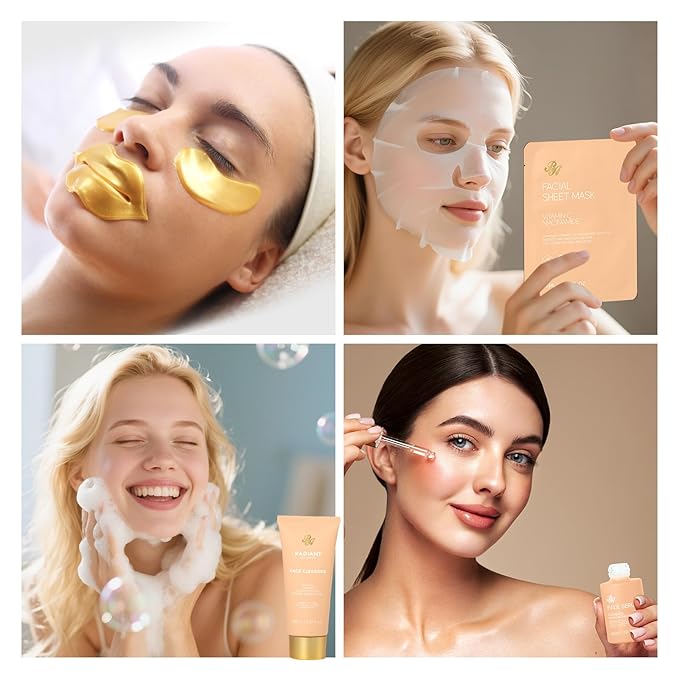 Valentines Day Gifts Basket for Women, 35 Pcs Spa Gift Basket, Face Skin Care Set, Bath and Body Kit, Relaxation Gift, Necklace, Face Cream, Christmas, Birthday, Valentines, Mother's Day