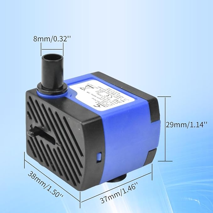 CONQUERALL Submersible Pond Pump 47GPH Ultra Quiet 3W Water Changer for Small Water Features - Bloomnest
