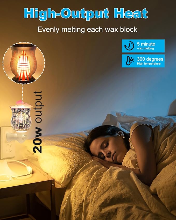 20 Watt Himalayan Salt Lamp Bulbs, Rock Salt Night Light Bulbs with E12 Base for Salt Lamps, Scentsy Warmer Wax Diffuser, Dimmable, Warm White, High Temperature Resistance, 15 Packs - Bloomnest