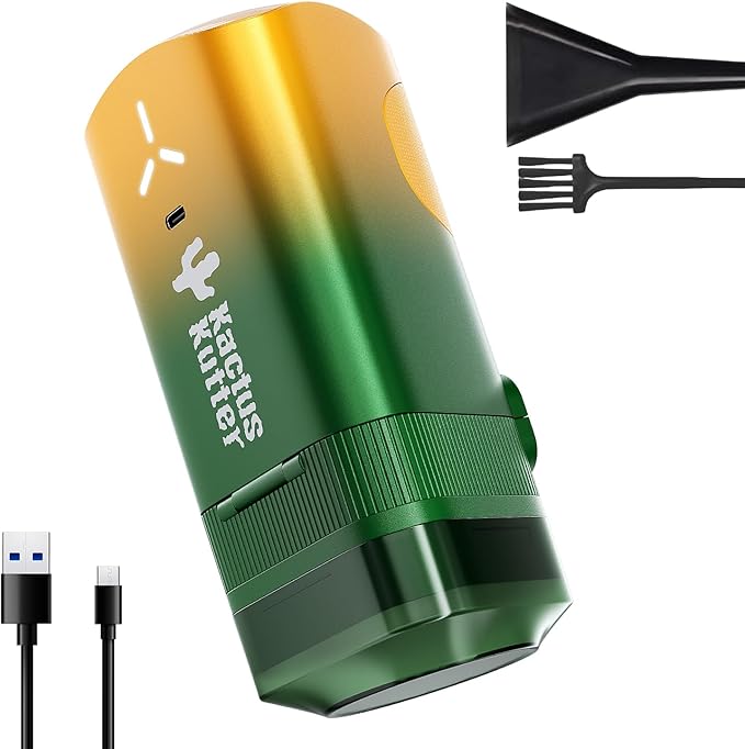 K2 Pro Electric Kitchen Grinder Automatic 3g Portable Spice Mill, Battery Powered Rechargeable Grinder For Kitchen Grinding up to 3 Grams - Gradient Green - Bloomnest