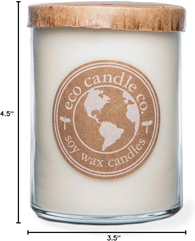 ECO CANDLE CO. Recycled Candle, Happily Ever After, 18 oz. Double Wick - Scents of Wedding Bouquets - 100% Soy Wax, No Lead, Kraft Paper Label & Lid, Hand Poured, Phthalate Free, Midwest Soybeans - Bloomnest