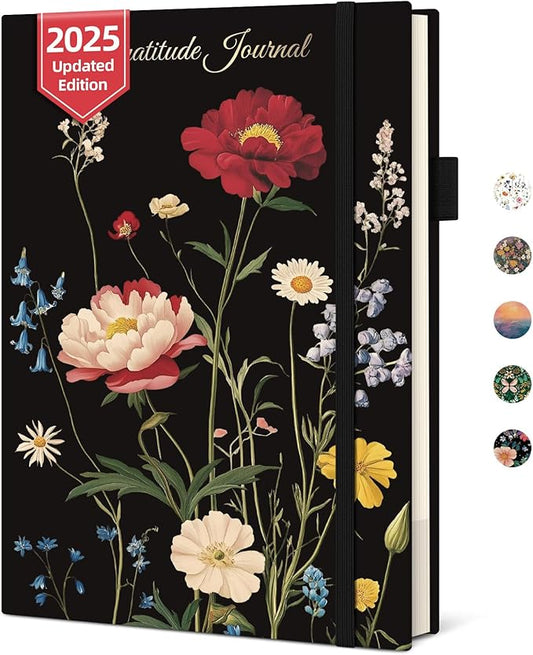 Gratitude Journal for Women – Undated Daily Mindfulness & Manifestation Journal with Prompts for Cultivate Affirmations, Positivity, Self-Care & Happiness - Peony Bloom - Bloomnest
