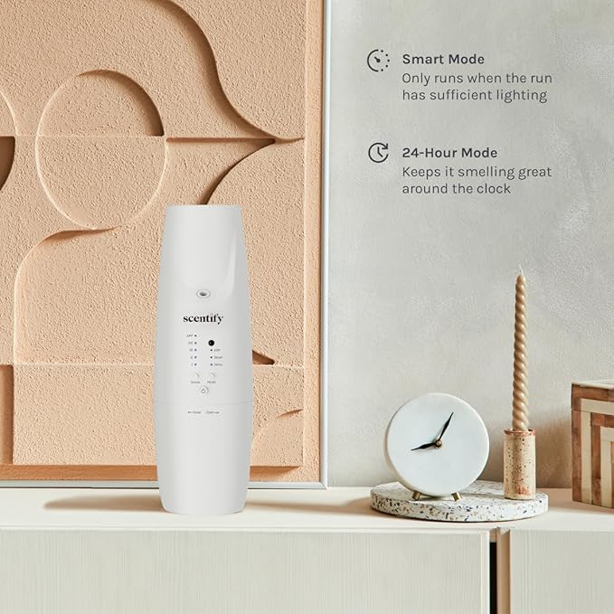 Scentify Plug-in Diffuser V2 - for Home, Office, Spa - Aromatherapy Bluetooth App Control - Waterless Quiet Aroma Essential Oil - 800 sq. ft - 100ml Bottle