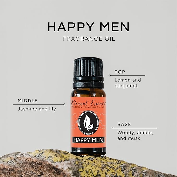 Eternal Essence Oils Happy. For Men Type Premium Grade Fragrance Oil - 10ml - Scented Oil EternalEssenceOils