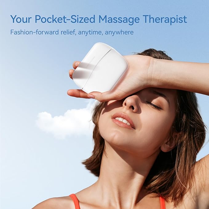 KingPavonini Mini Massage Gun with All-in-One Storage Case, Pocket-Sized Small Massage Gun Deep Tissue, 0.5 lbs Portable Percussion Massager for Travel, Gym, Gift for Women Men - Bloomnest