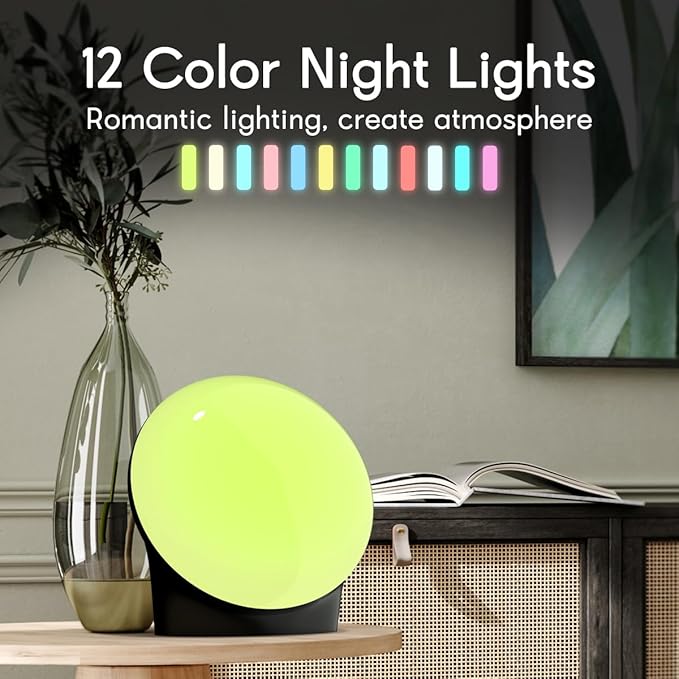 BrownNoise White Noise Machine with 30 Soothing Sounds 12 Colors Night Light and Sound Machine 36 Volume Levels 4 Timers and Memory Function 10 Adjustable Brightness Sleep Machine for Baby Adults Kids - Bloomnest