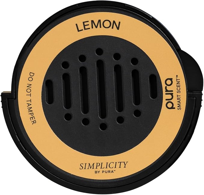 Pura and Simplicity - Car Scent Refill - Fragrance Car Diffuser - Clean & Safe Luxury Diffuser Scent - Long-Lasting Fragrance for 30 Days of Aroma - Must-Have for Car - Lemon - Bloomnest