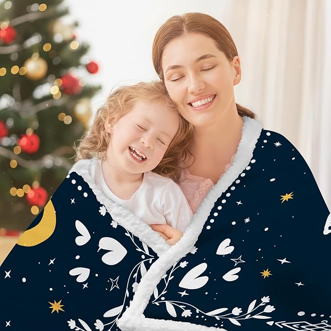 GEEMBI Birthday Gifts for Mom - Mama Bear Blue Blanket Hoodie 47x72 in - Mom Birthday Gifts from Daughter Son Husband, Mama Gift Ideas, Gift for Mother Grandma Wife, Hoodie Blanket for Women - Bloomnest