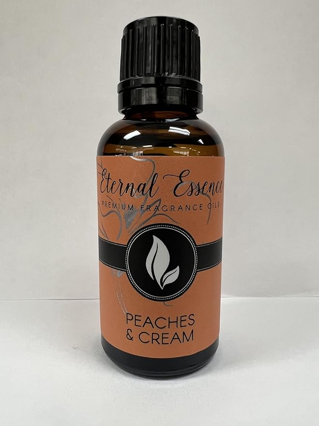 Eternal Essence Oils Peaches & Cream 30ml Premium Fragrance Oil - for Candle, Soap Making, Aromatherapy, Diffusers, Home Care, & Humidifiers EternalEssenceOils