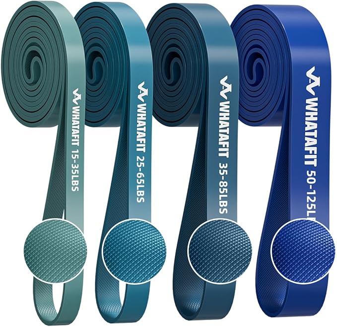 WHATAFIT Resistance Bands, Pull Up Assistance Bands, Exercise Bands, Workout Bands Set for Men and Women Home Fitness, Body Stretching, Strength Training, Physical Therapy - Bloomnest