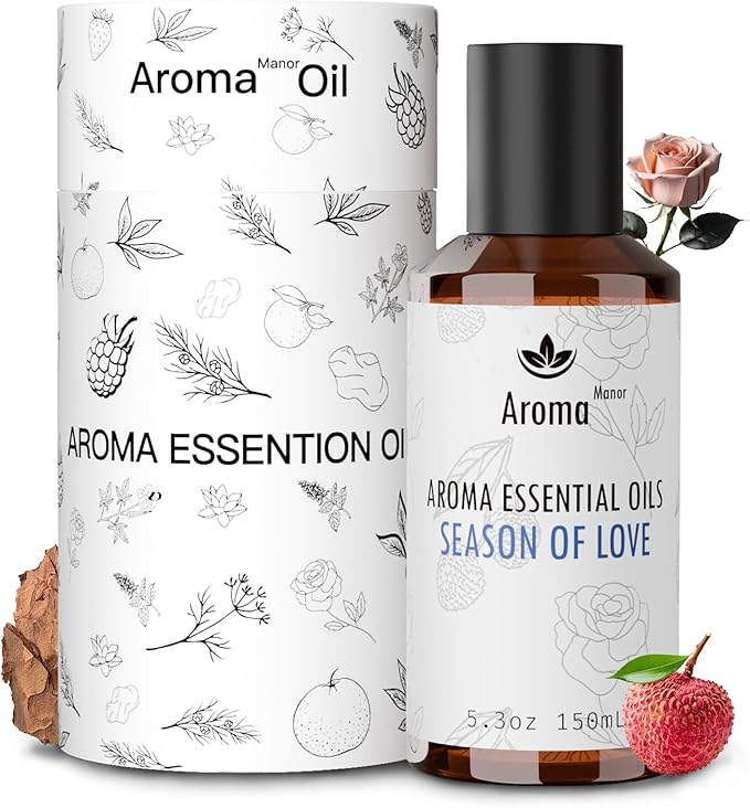 Hotel Fragrance Oil - Season of Love Essential Oils for Scent Diffuser - Rose, Orange, Lychee, Musk - Home Luxury Scents Aroma Fragrance for Home, Office - Bloomnest