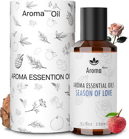 Hotel Fragrance Oil - Season of Love Essential Oils for Scent Diffuser - Rose, Orange, Lychee, Musk - Home Luxury Scents Aroma Fragrance for Home, Office - Bloomnest