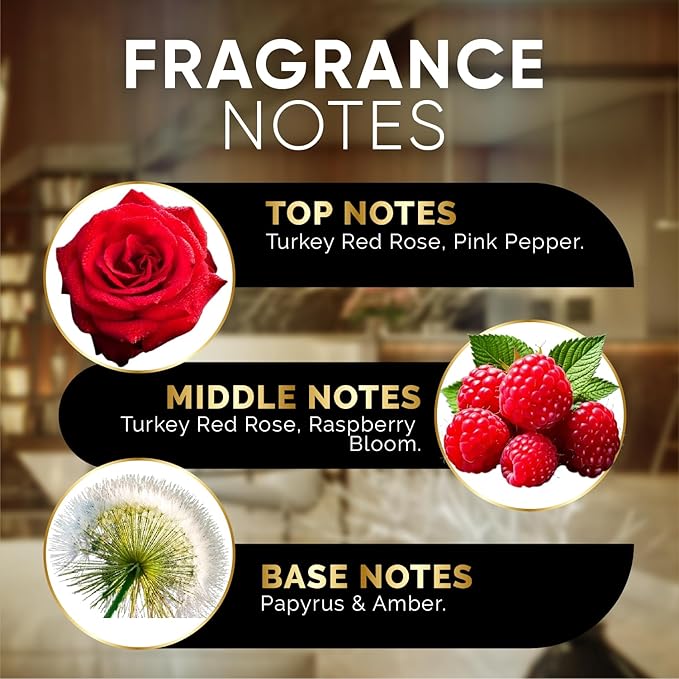 Luxury Hotel Diffuser Oil for Hotels and Homes - Aromatherapy Oils for use with an Essential Oil Diffuser at Home - Fragrance-Scent Diffuser Oil Blend (Rose Amour) 4.05fl oz (120ml) - Bloomnest