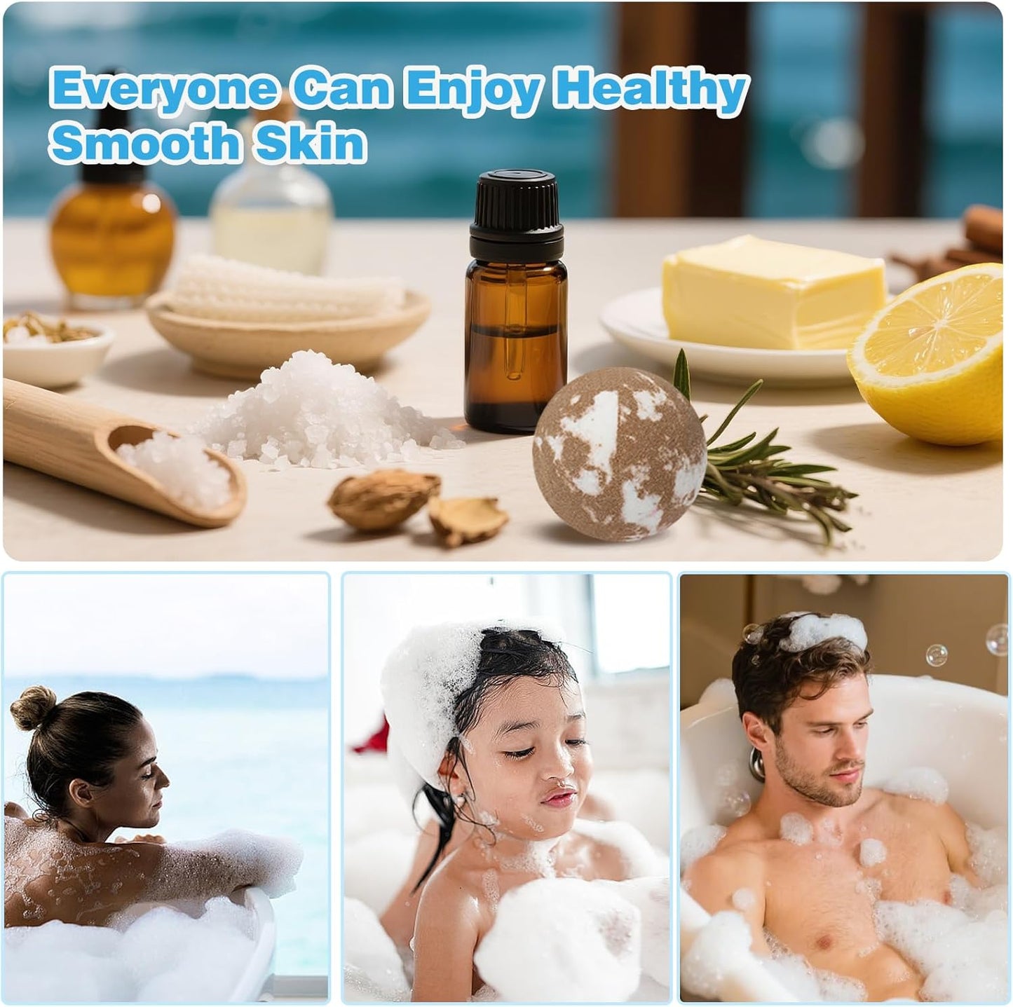 Bath Bombs for Men, 8 Pack Organic Bath Bombs Set with Natural Essential Oils, Relaxing Gifts for Men & Women, Father's Day Birthday Easter Gift for Husband Boyfriend