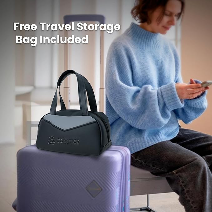 COMFIER 4D Neck and Shoulder Massager with Heat, Wireless Deep Tissue Back Massager for Pain Relief, Hands-Free Shiatsu Neck Massager with Carry Bag, Gift for Women Men Mom Dad