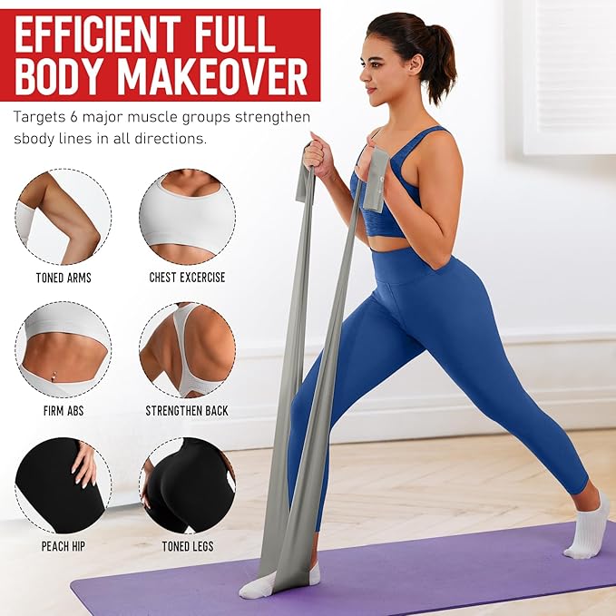 WALITO Resistance Bands for Working Out, Exercise Bands for Women and Men, Workout Bands for Physical Therapy, Stretch, Recovery, Pilates, Rehab, Strength Training and Home Gym - Bloomnest
