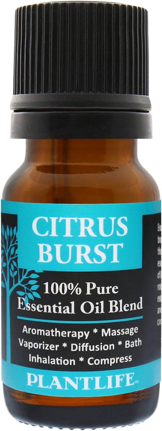 Plantlife Citrus Burst Aromatherapy Essential Oil Blend - Straight from The Plant 100% Pure Therapeutic Grade - No Additives or Fillers - Made in California 10 ml - Bloomnest