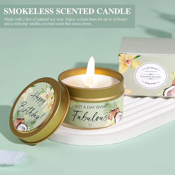 Birthday Gifts for Women - 13PCS Unique Happy Birthday Gifts Basket for Mom Her Best Friend Sister Wife Girlfriend Coworker - Relaxing Spa Self Care Package Get Well Soon Gifts Set (Green) - Bloomnest
