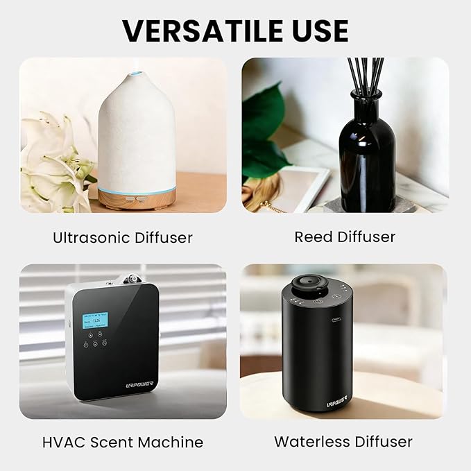 URPOWER Hotel Collection Diffuser Oil Inspired by The Ritz-Carlton Hotel Scent – Fruity Floral Amber Fragrance Oil, Diffuser Essential Oil for Ultrasonic and Waterless Diffusers - Bloomnest
