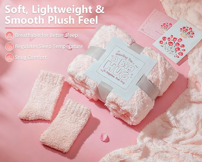 Birthday Gifts for Women Self Care Gifts Get Well Soon Gifts Basket, Gift Baskets for Women Care Package Relaxing Spa Gifts Thinking of You Gifts Her Fantasy Box for Mom Her Friend Sister Wife (Pink)