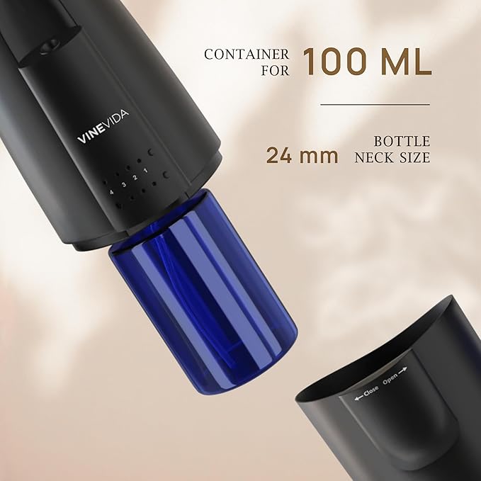VINEVIDA Waterless Diffuser and 3 Top Selling Hotel Fragrance Oils - Essential Oil Diffuser for Home - Room Fragrance Air Diffuser [Black Aroma Diffuser] - Bloomnest
