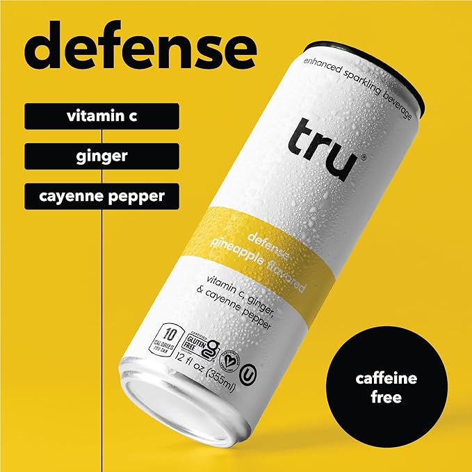 Tru Seltzer Sampler, Variety Pack of Sparkling Water with Real Fruit Juice, Functional Ingredients & Natural Flavors, Gluten Free, Vegan, Low Calorie, Caffeine Free Options, 12 FL OZ Cans, 7 Pack - Bloomnest
