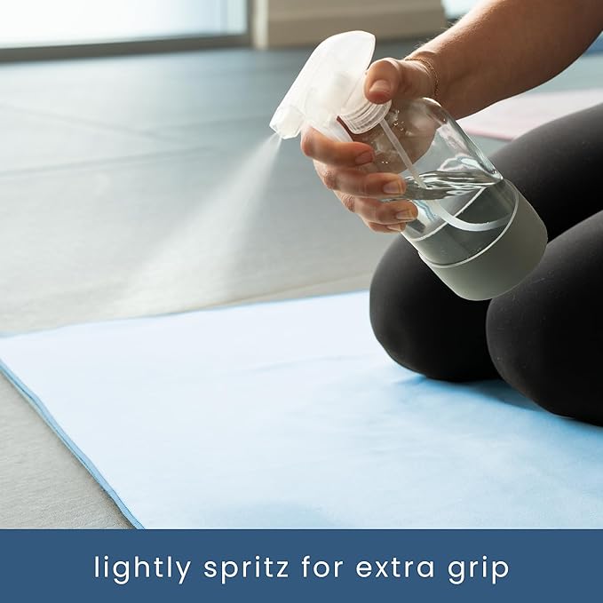 S&T INC. Yoga Mat Towel, Quick Dry Towel, Soft and Absorbent for Gym, Pilates, and Hot Yoga Mat, 1 Pack, 26.5 inches x 72 inches, Microfiber, Blue - Bloomnest