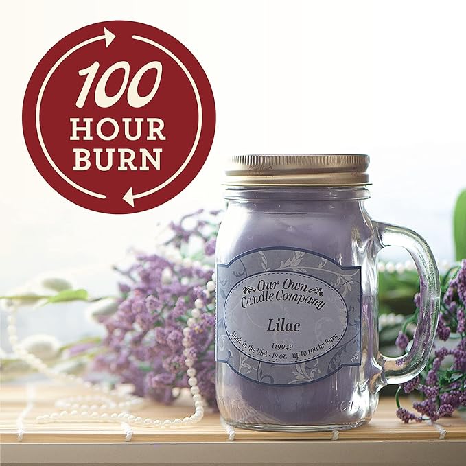 Our Own Candle Company, Tropical Paradise Scented Mason Jar Candle, 100 Hour Burn Time, 13 Ounces - Bloomnest