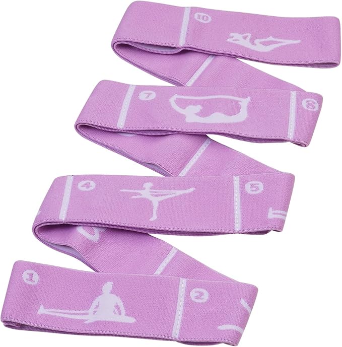 Multi-Functional Slimming Resistance Bands Yoga Straps Elastic Stretching Band 10/12 Loops for Pilates, Latin Training, Dance, Gymnastics, Fitness, Ballet and Physical Therapy - Bloomnest